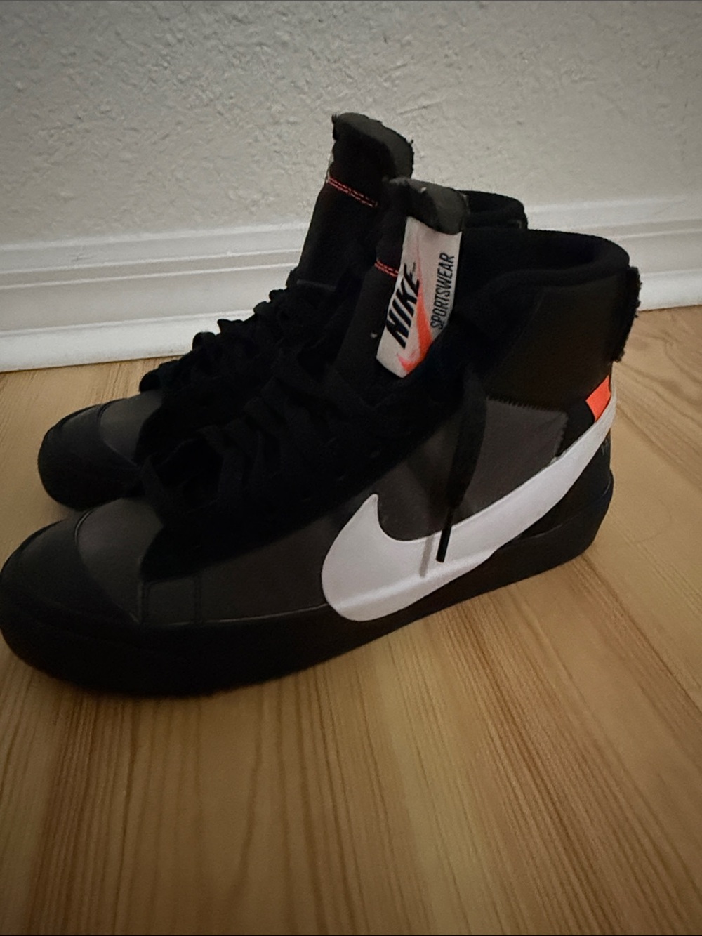 Nike Off White Rare Blazer High-Top Sneakers size mens 6 (womans 7-7.5)
